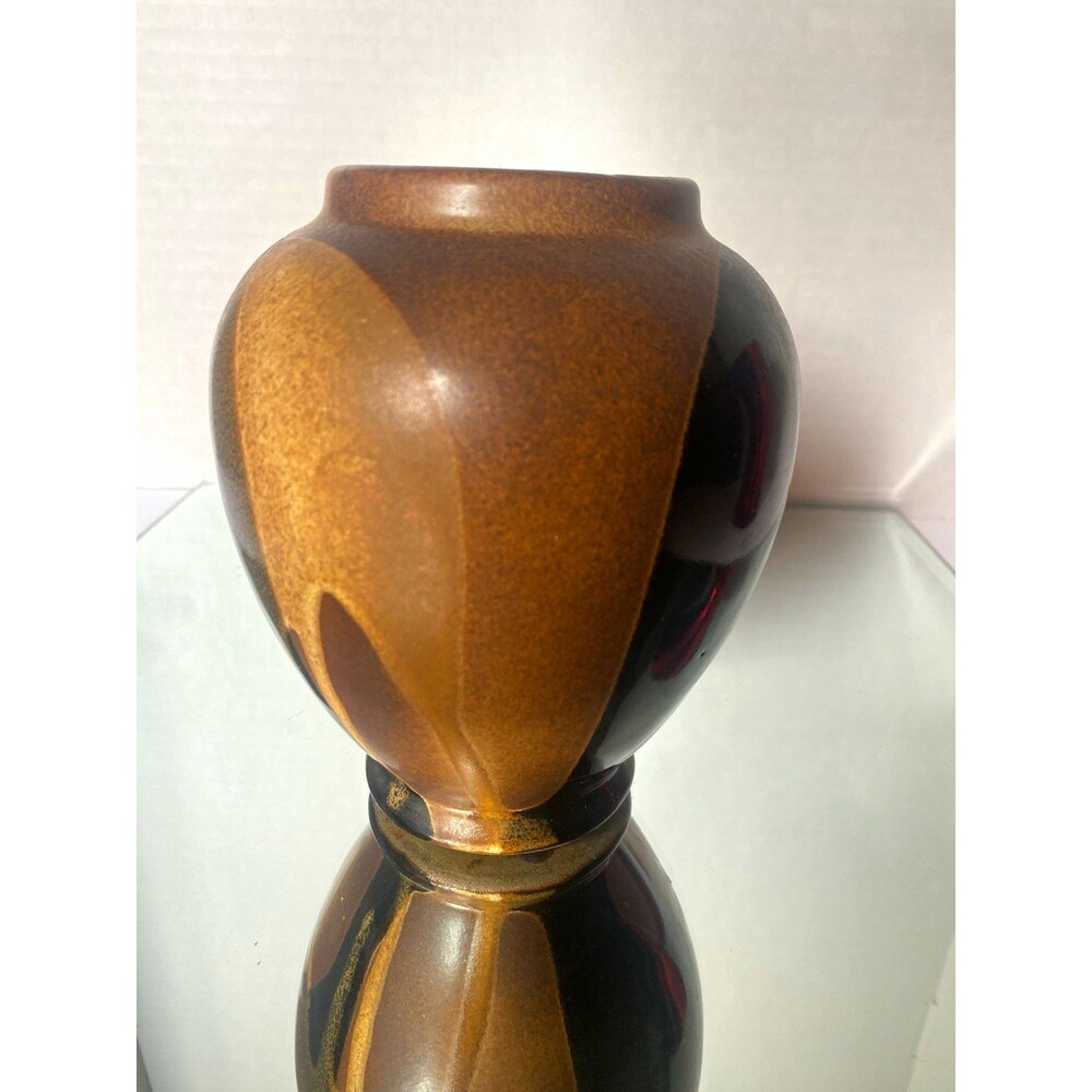Vintage Pottery Craft USA Robert Maxwell Drip Stoneware Bud Vase 5.5" MCM